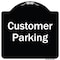 Signmission Designer Series-Customer Parking 2, Black & White Heavy-Gauge Aluminum, 18" x 18", BW-1818-9856 A-DES-BW-1818-9856 - alternate 1